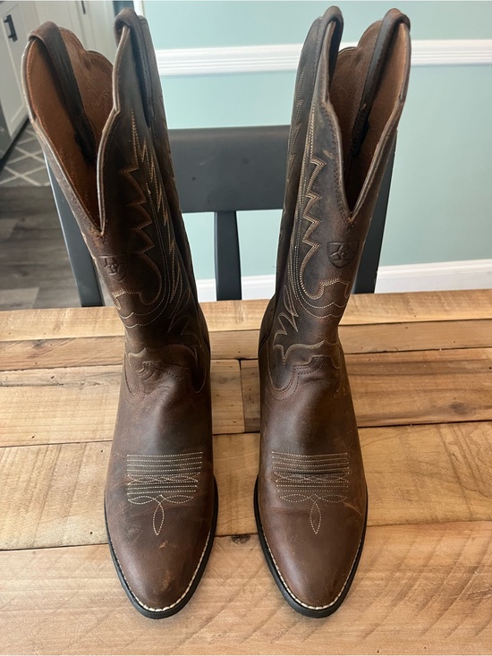 Ariat Shoes - ARIAT Heritage Performance Western Boots Round Toe Size 8.5C (Wide) Brown Leathe